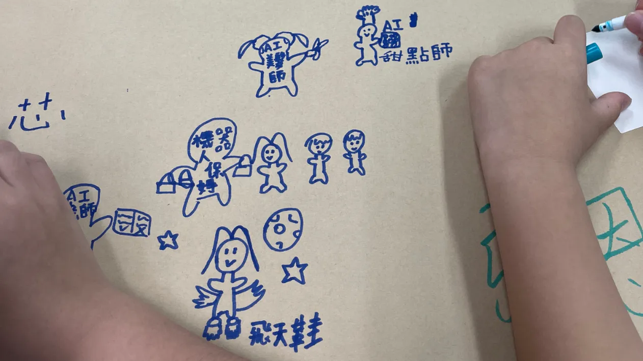 孩子們對於 AI 與未來世界的想像！